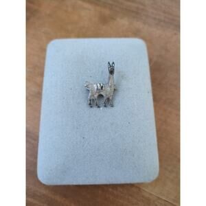 Vintage 925 Sterling Silver Llama Pin From Peru